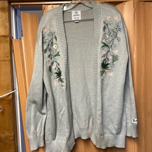 Floral Embroidered Cardigan Sweater - Picture 1 of 4